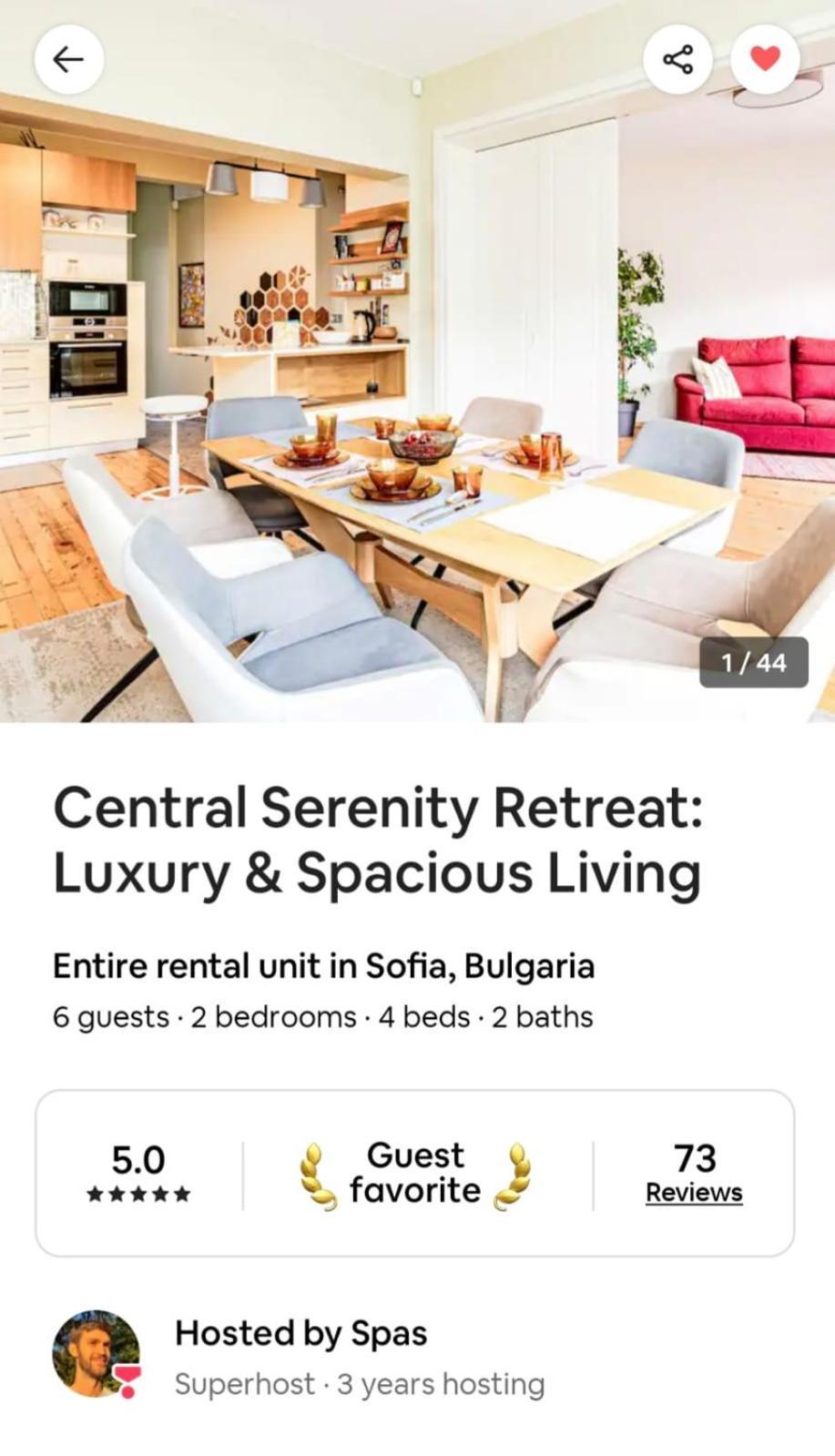 Luxury And Spacious Apartment At The Hearth Of The City 소피아 외부 사진